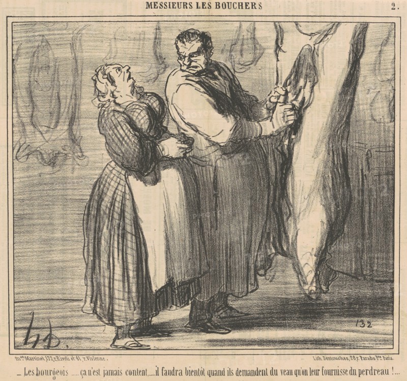 Les bourgeois ..., 19th century. Creator: Honore Daumier.