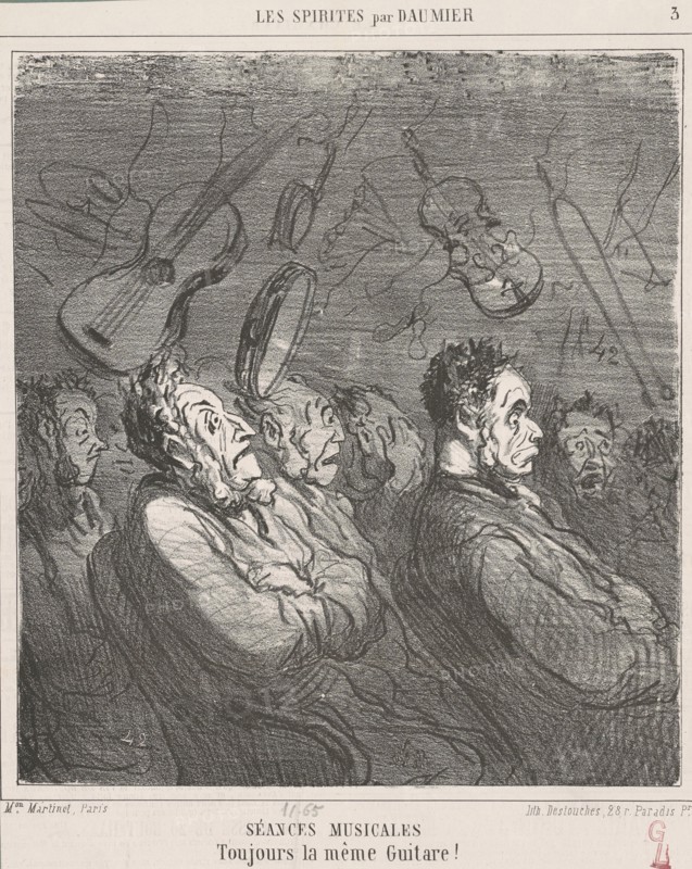 Séances musicales, 19th century. Creator: Honore Daumier.