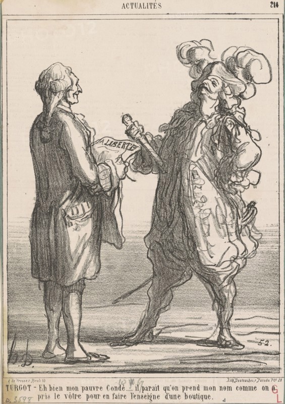 Turgot - Eh bien mon pauvre Condé ..., 19th century. Creator: Honore Daumier.