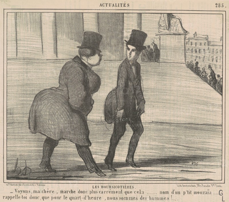 Le boursicotières ... Voyons, ma chère ..., 19th century. Creator: Honore Daumier.