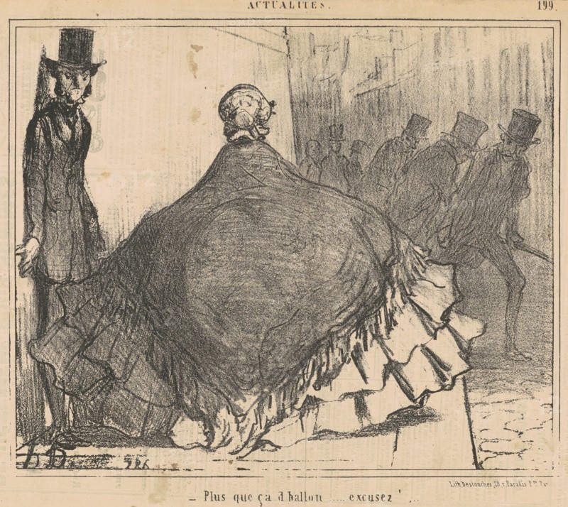 Plus que ça d'ballon...excusez!..., 1855. Creator: Honore Daumier.