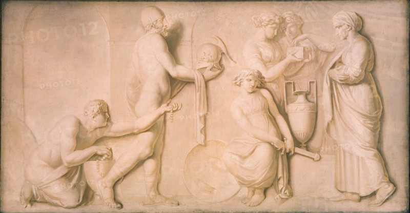 Achilles and the Daughters of Lycomedes, 1794-1798. Creator: Nicolai Abraham Abildgaard.