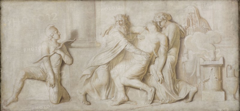 Death of Achilles by Paris' Arrow, 1794-1798. Creator: Nicolai Abraham Abildgaard.