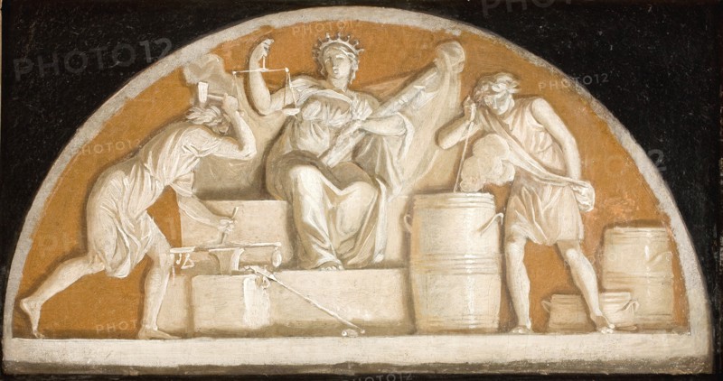 Standardization of Weights and Measures in 1683, 1784. Creator: Nicolai Abraham Abildgaard.
