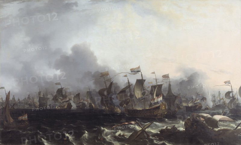 The Four Day's Battle, 11-14 June 1666, 1666-1708. Creator: Ludolf Backhuysen I.
