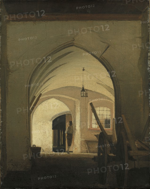 A Coach House, Partenkirchen, 1831. Creator: Wilhelm Bendz.