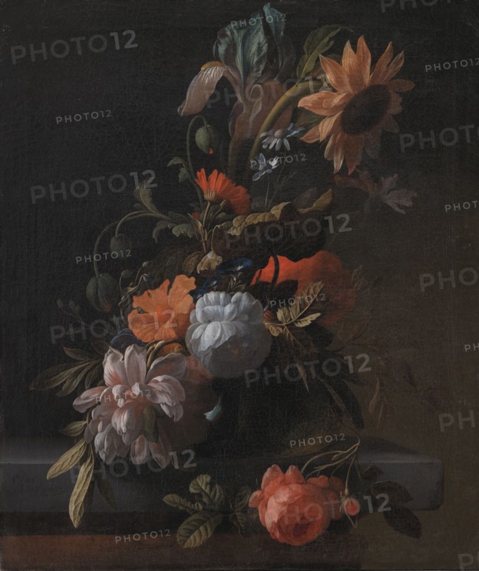 A Bowl of Flowers, 1672-1708. Creator: Elias Van Den Broeck.