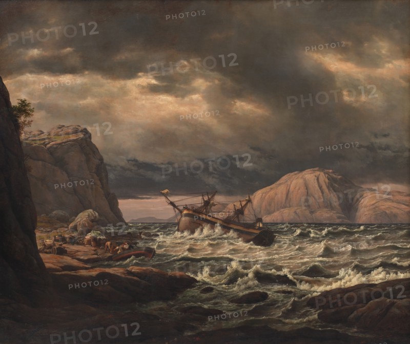 A Shipwreck on the Coast of Norway;A Shipwreck on the Coast Near Bergen, 1831-1832. Creator: Johan Christian Dahl.