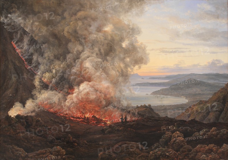 Eruption of the Volcano Vesuvius, 1821. Creator: Johan Christian Dahl.
