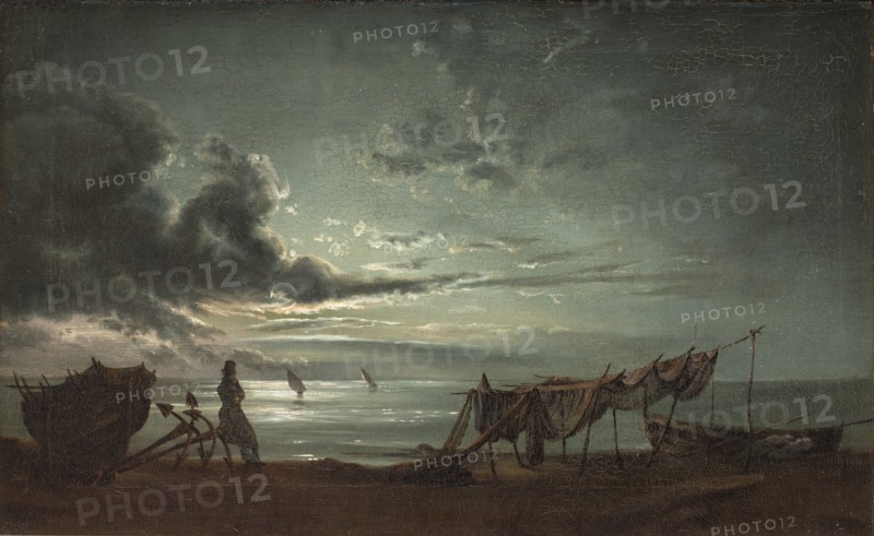 The Gulf of Naples. Moonlight, 1820-1821. Creator: Johan Christian Dahl.