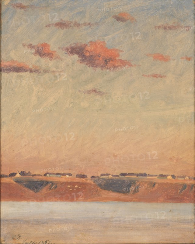 The Lim Fjord in Jutland. Study, 1851. Creator: Christen Dalsgaard.