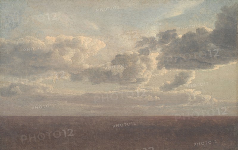 Study of Clouds over the Sea;A Cloudscape, 1826. Creator: CW Eckersberg.