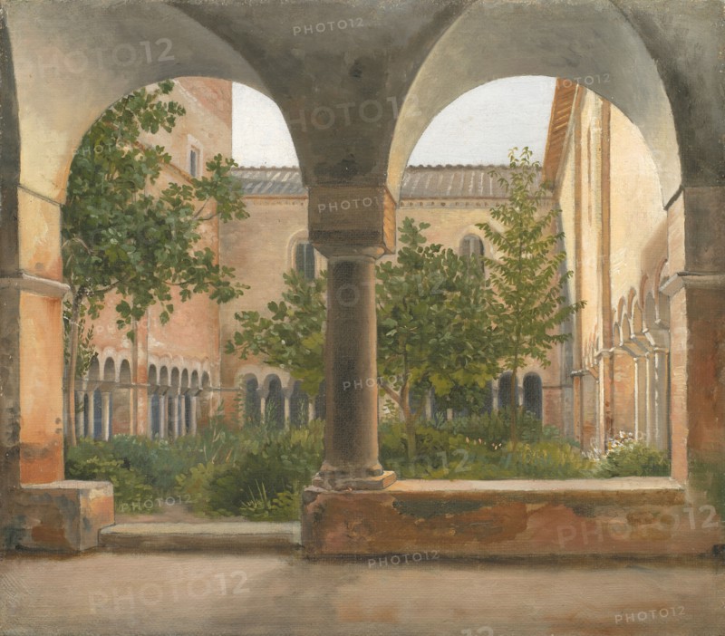 The Cloisters of San Lorenzo fuori le mura in Rome; 1814-1816. Creator: CW Eckersberg.
