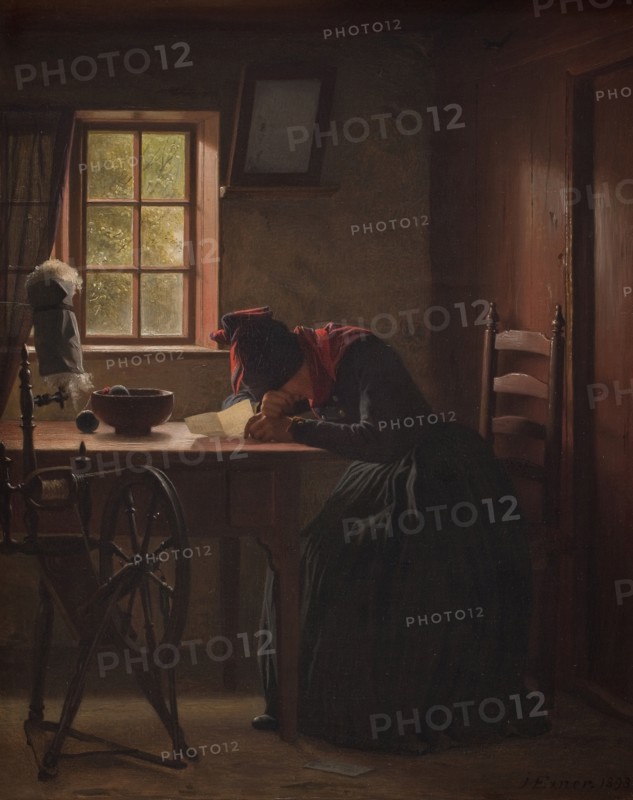 A telegram, 1893. Creator: Julius Exner.