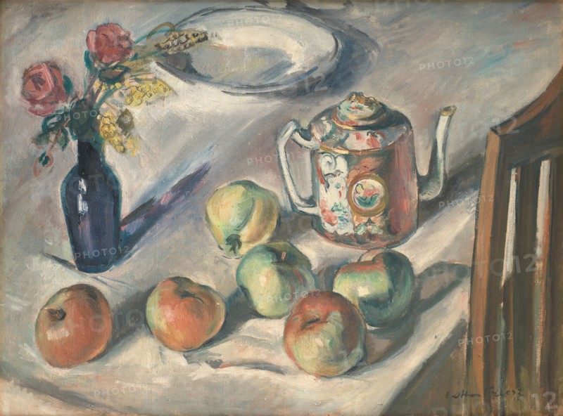 Still Life with Apples, 1915. Creator: Othon Friesz.