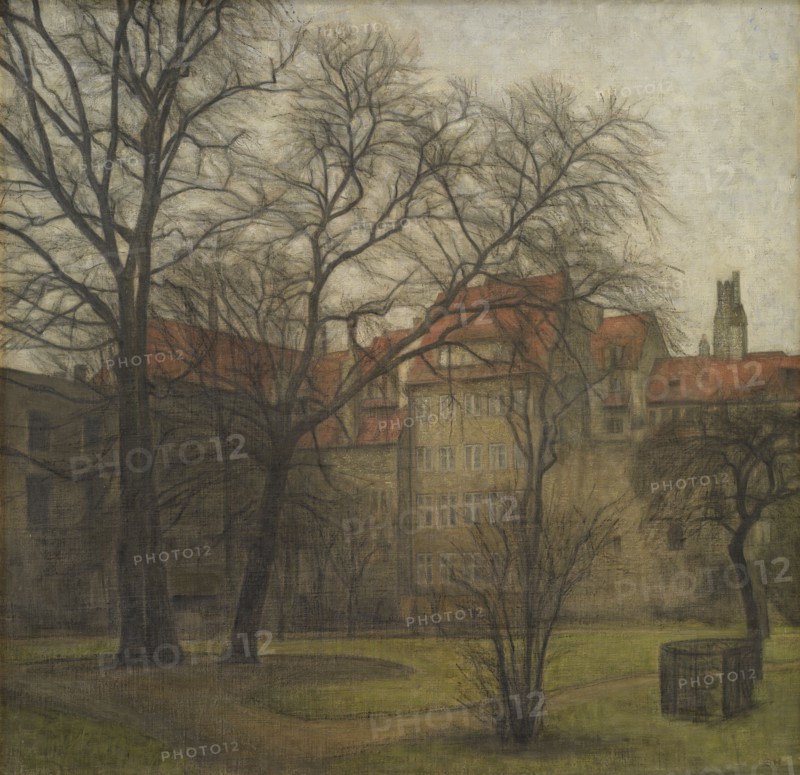 The Garden of the Prince's Palace, Copenhagen, 1905. Creator: Svend Hammershoi.