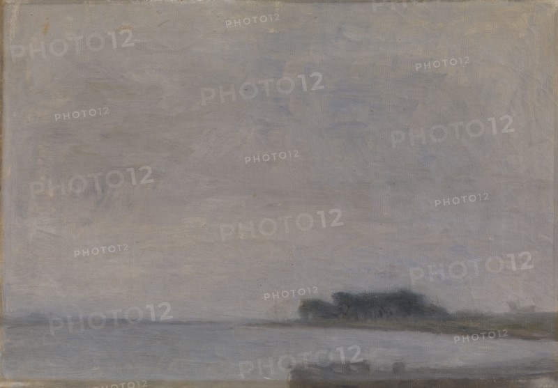 Landscape on the Island of Falster, 1891. Creator: Vilhelm Hammershøi.