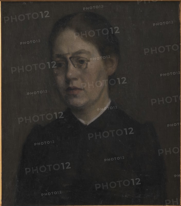 The Painter Elisabeth Wandel, 1890. Creator: Vilhelm Hammershøi.