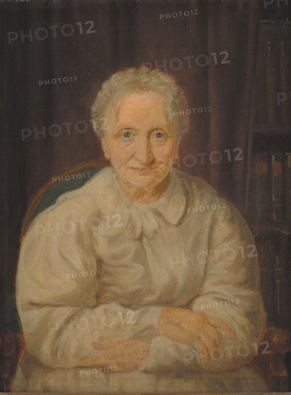 Forfatterinden Juliane Marie Jessen, 1828-1832. Creator: Constantin Hansen.