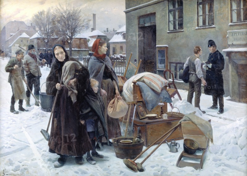 Evicted Tenants, 1892. Creator: Erik Henningsen.