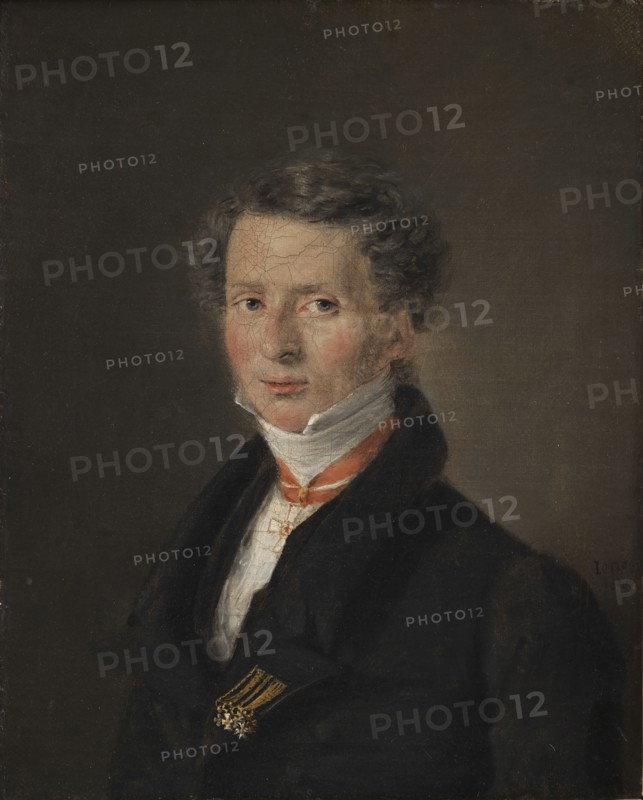 Mathias Friis von Irgens-Bergh, Danish Chargé d'Affaires in Dresden, 1824. Creator: Christian Albrecht Jensen.