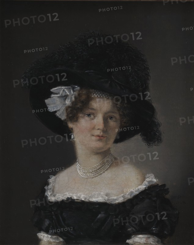 Mathilde Theresia von Irgens-Bergh, née Holsten, the Wife of Mathias Friis von Irgens-Bergh, 1824. Creator: Christian Albrecht Jensen.