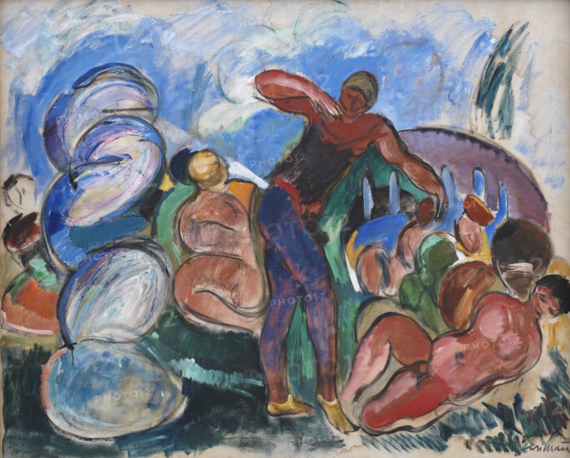Composition with Figures, 1916. Creator: Jens Adolf Emil Jerichau.