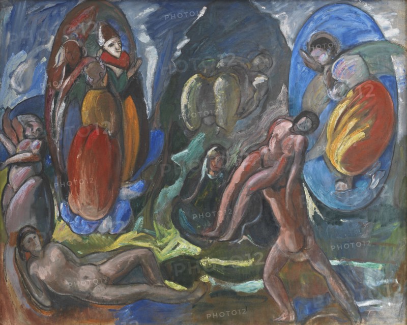The Creation of Eve. Composition. Opus II, 1915. Creator: Jens Adolf Emil Jerichau.