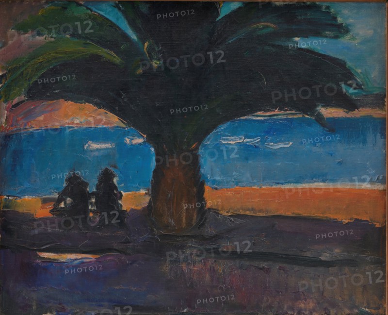 The Thick Palm. View from Villefranche, 1915. Creator: Jens Adolf Emil Jerichau.