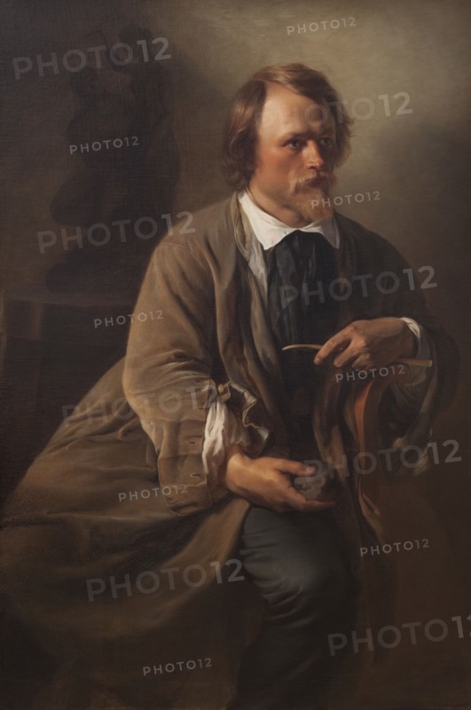 The Sculptor Jens Adolf Jerichau, the Artist's Husband, 1846. Creator: Elisabeth Baumann.