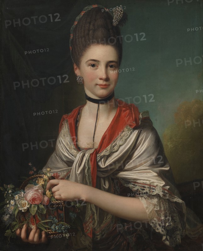 Portrait of Anna Elisabeth Battier, née Storp, 1771. Creator: Jens Juel.