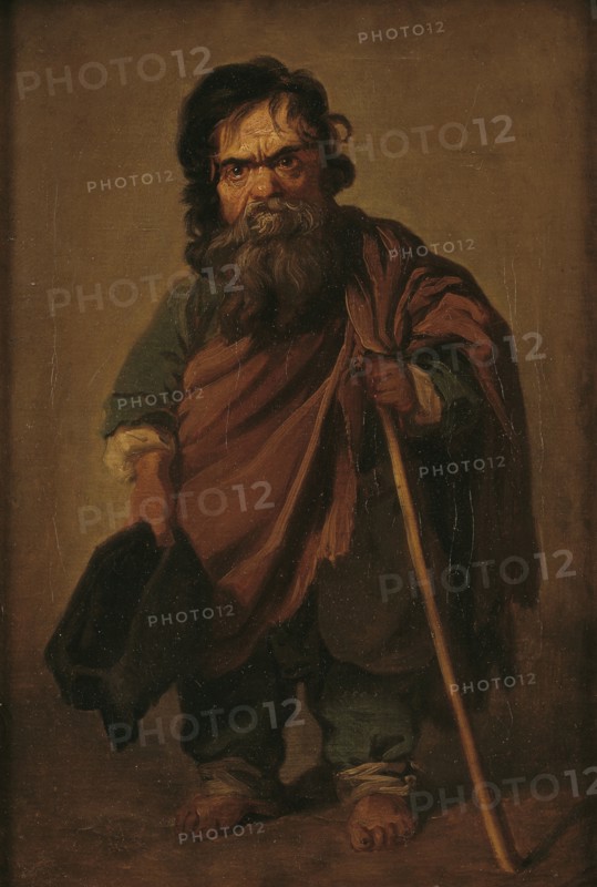 The Roman Dwarf Francesco Ravai, called Bajocco, 1773-1776. Creator: Jens Juel.