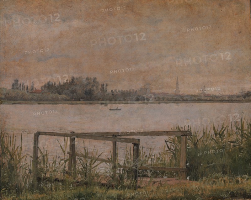 View of Copenhagen seen from Dosseringen, 1835-1838. Creator: Christen Købke.