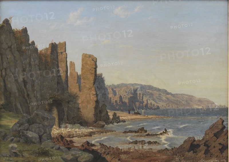 A Rocky Coast. Ro, Bornholm, 1843. Creator: Vilhelm Kyhn.