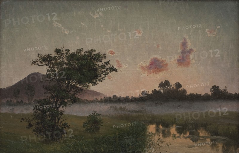 A Summer's Evening near Ry, 1873. Creator: Vilhelm Kyhn.
