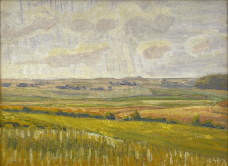 Asminderup backs towards the light, 1924. Creator: Niels Larsen Stevns.