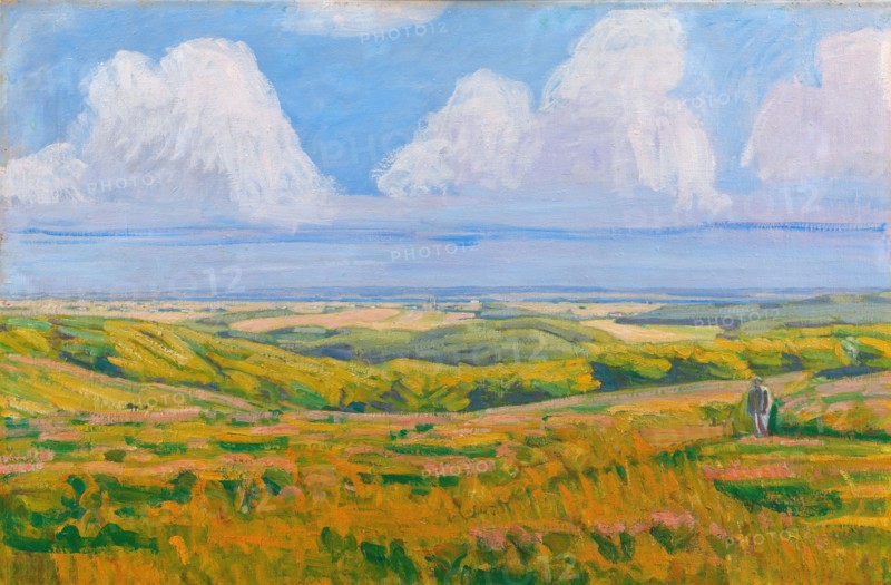 View from Korsdalen. Hammer Hills, 1926. Creator: Niels Larsen Stevns.