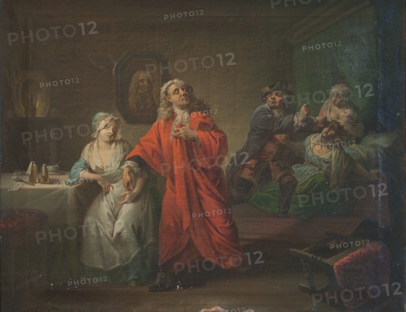 The Maternity Ward, Act III, Scene 6; Holberg Gallery, 1810. Creator: Christian August Lorentzen.