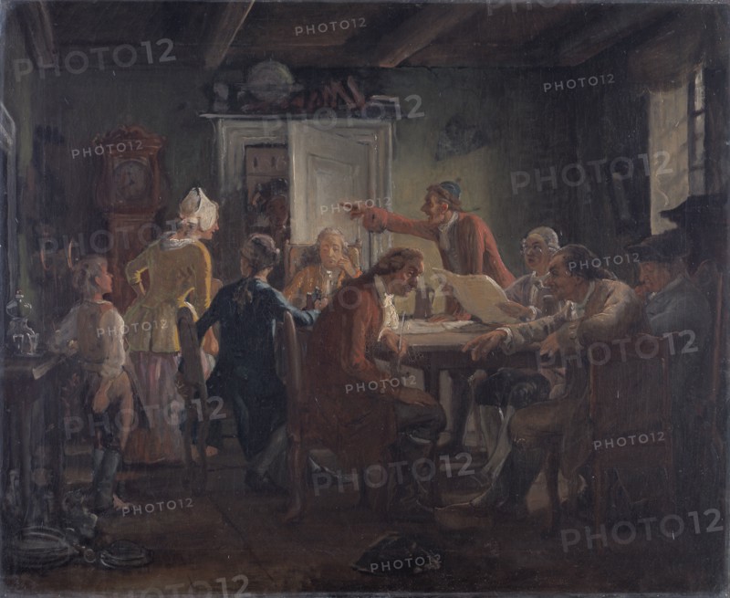 Collegium Politicum. From Ludvig Holberg’s The Political Tinker, Act I, Scene 2., 1850-1851. Creator: Wilhelm Marstrand.