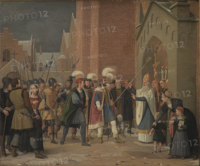 Svend Estridsen and Bishop Vilhelm, 1832. Creator: Wilhelm Marstrand.