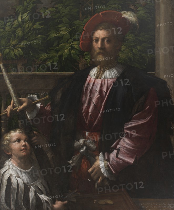 Portrait of Lorenzo Cybo, 1523. Creator: Parmigianino.