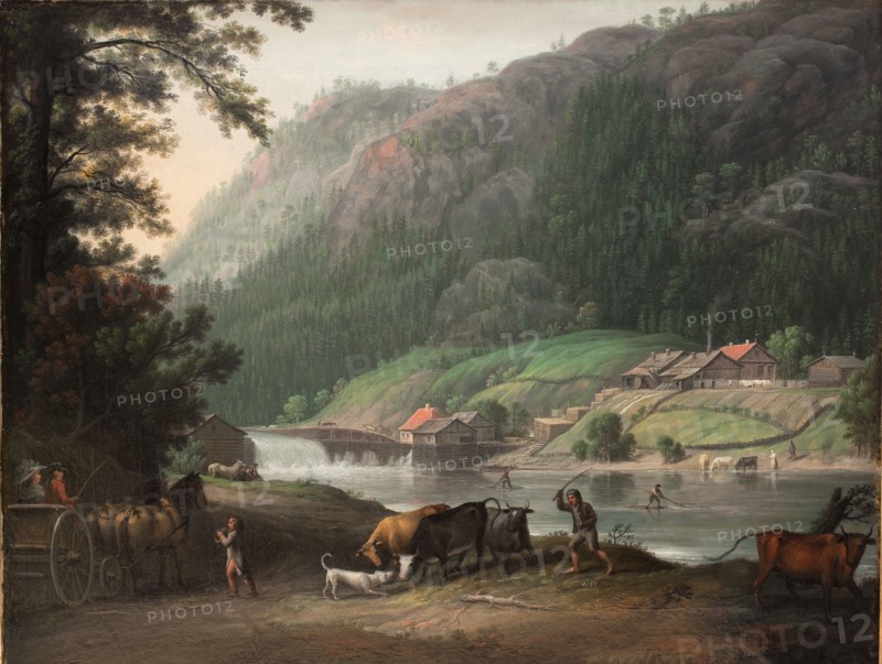 Tistedalen at Frederikshald in Norway, 1788. Creator: Erik Pauelsen.