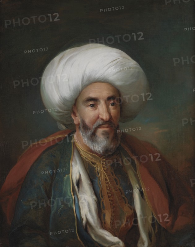 Portrait of Mahmud Agas, Ambassador of Tripolis, 1757. Creator: Carl Gustaf Pilo.