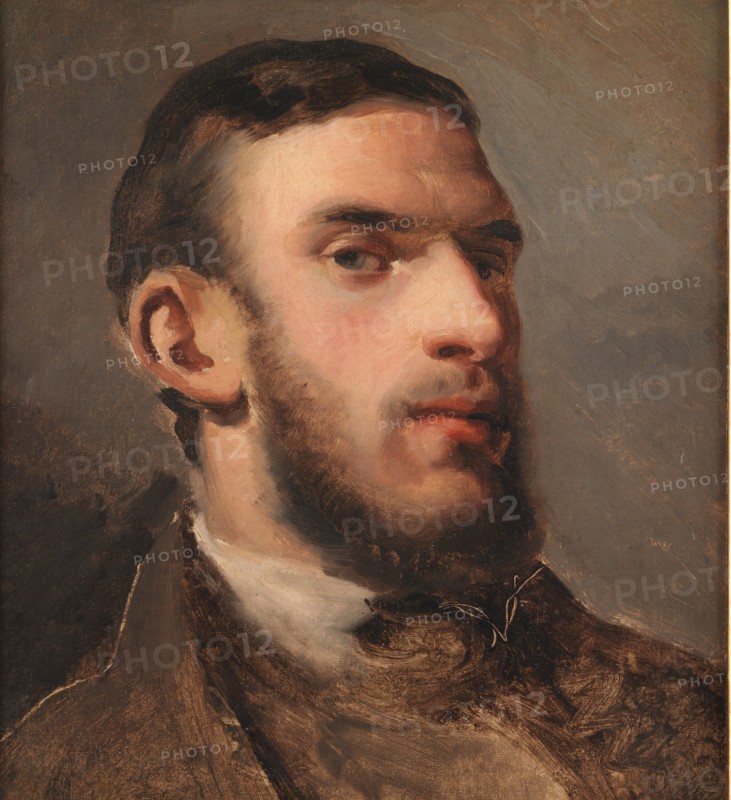Self-Portrait, 1857-1858. Creator: Camille Pissarro.