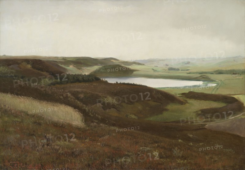 A Landscape near Bryrup, Jutland, 1888. Creator: Laurits Andersen Ring.