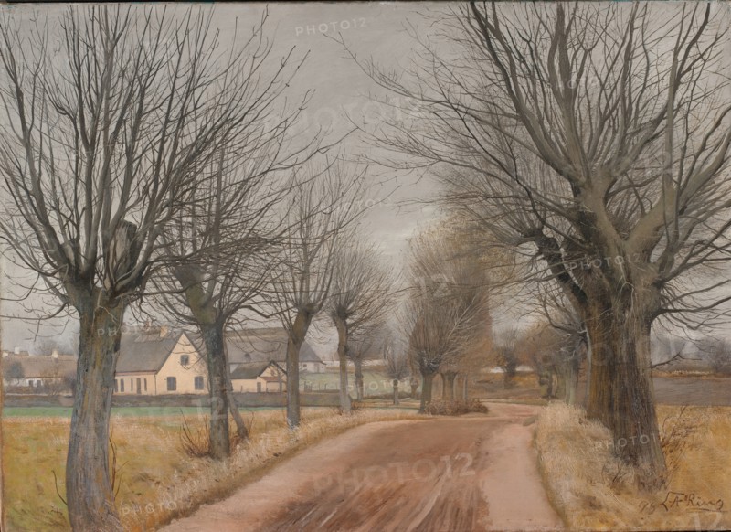 A Road near Vinderod, Zealand, 1898. Creator: Laurits Andersen Ring.