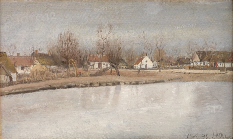 The Village Pond at Ring, Zealand, 1890. Creator: Laurits Andersen Ring.