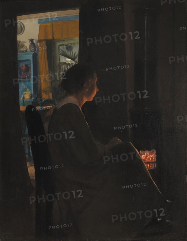 Twilight. The Artist's Wife, 1898. Creator: Laurits Andersen Ring.