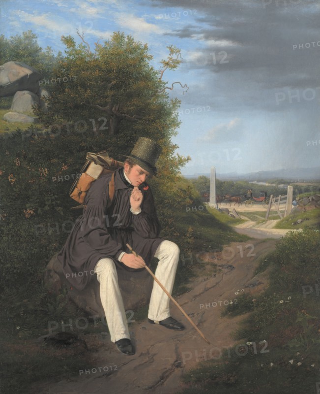 An Artist Resting by the Roadside, 1832. Creator: Jorgen Pedersen Roed.
