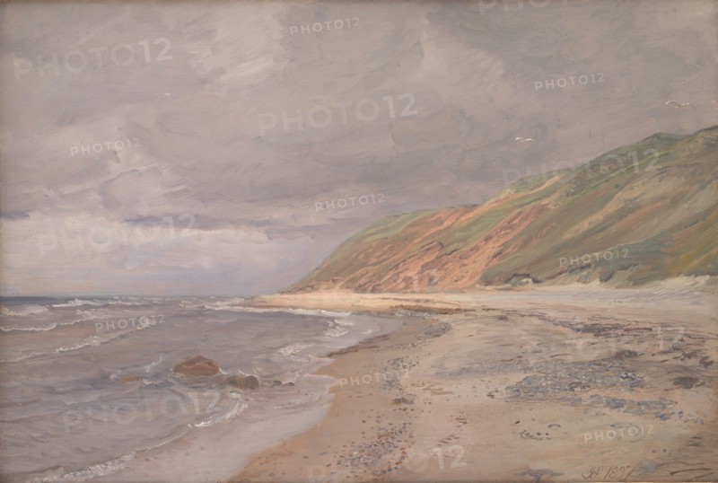Tisvilde Beach - Gray weather, 1897. Creator: Joakim Skovgaard.